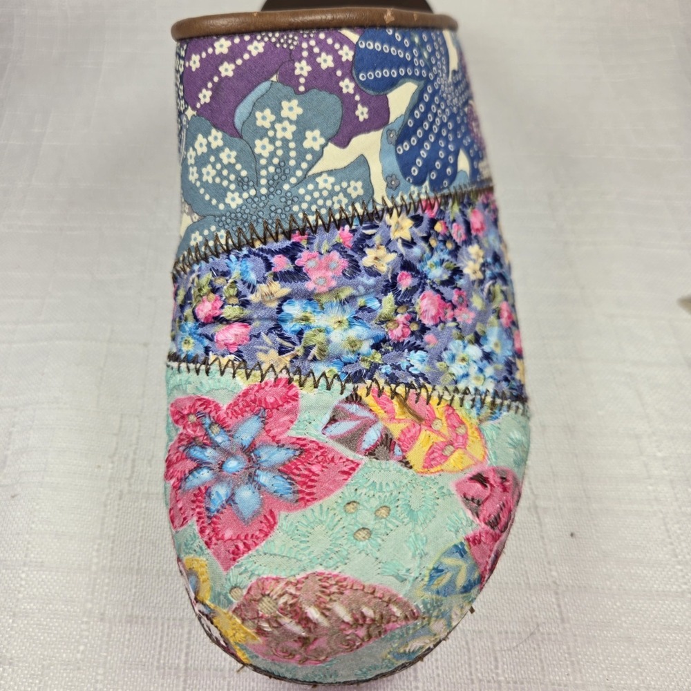 Sanita Quilt Patchwork Clogs Women's EU 36 US 6 Floral Tapestry Cottagecore Boho - Picture 8 of 11